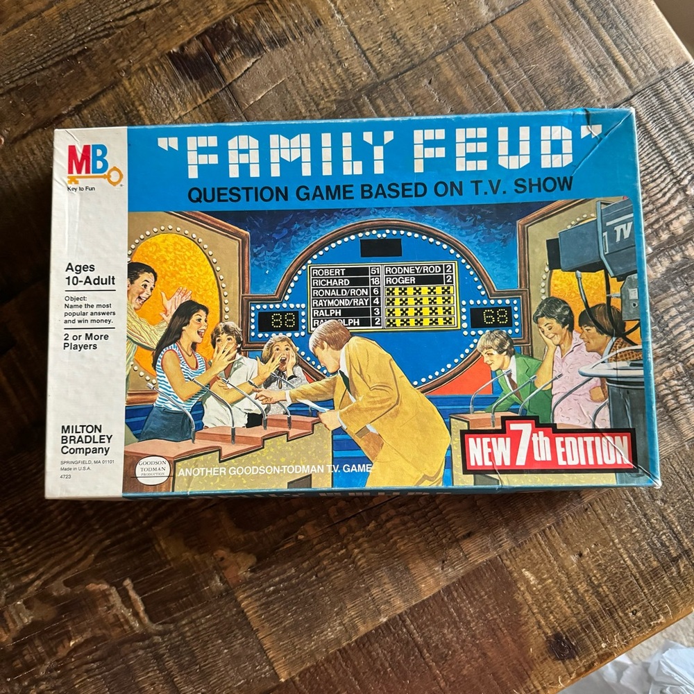 Vintage 1984 Milton Bradley 7th Edition FAMILY FEUD Game